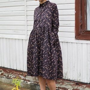 Liberty Print Fine Cotton Dress - M